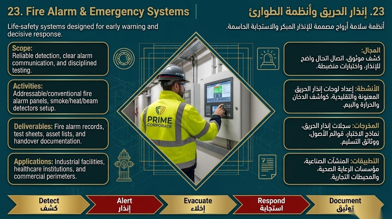 Fire Alarm, Safety & Emergency Systems