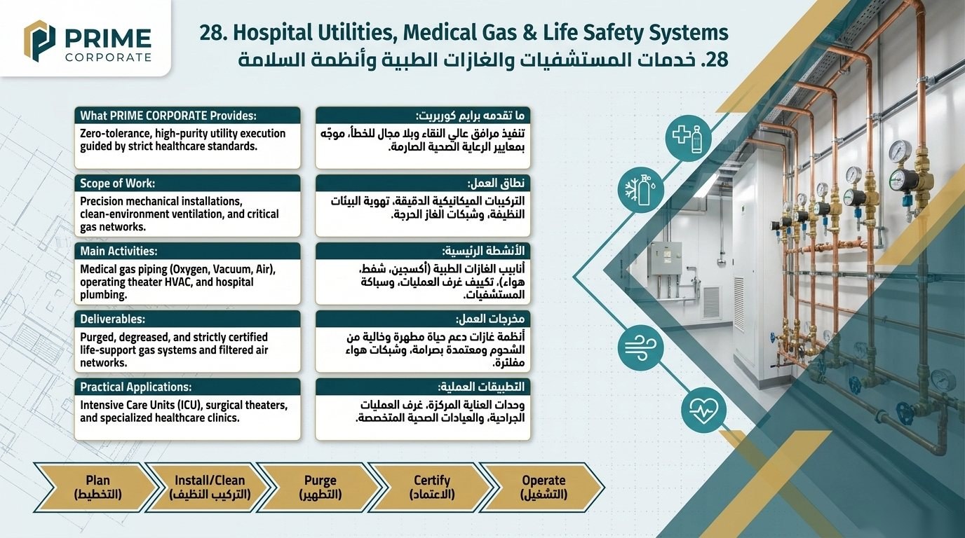 Hospital Utilities, Medical Gas, Fire & Life Safety Systems