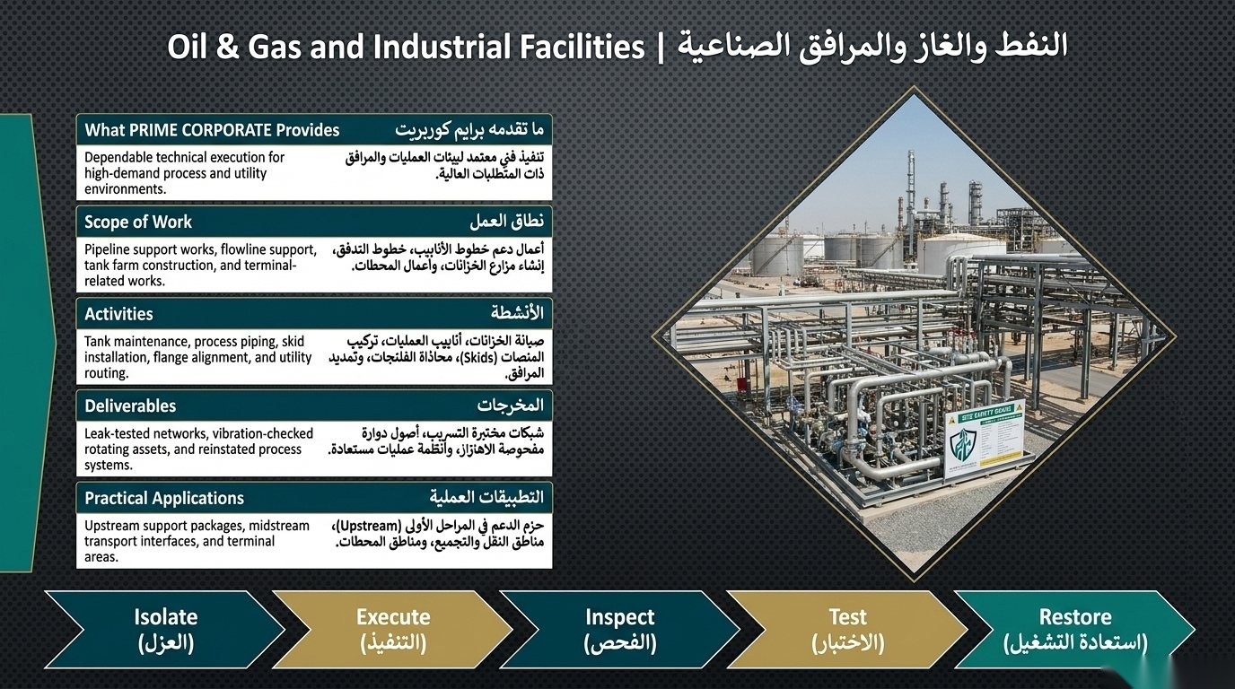 Oil & Gas, Industrial Facilities & Utility Systems
