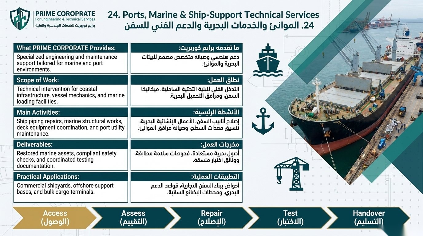 Ports, Marine & Ship-Support Technical Services